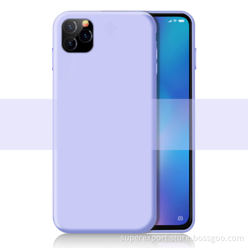 Custom Soft Tpu Cellphone Mobile Cover Bulk Liquid Silicone Phone Case For Iphone 11 X 8 7 6 Plus